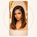 Closure Front Human Hair Blend