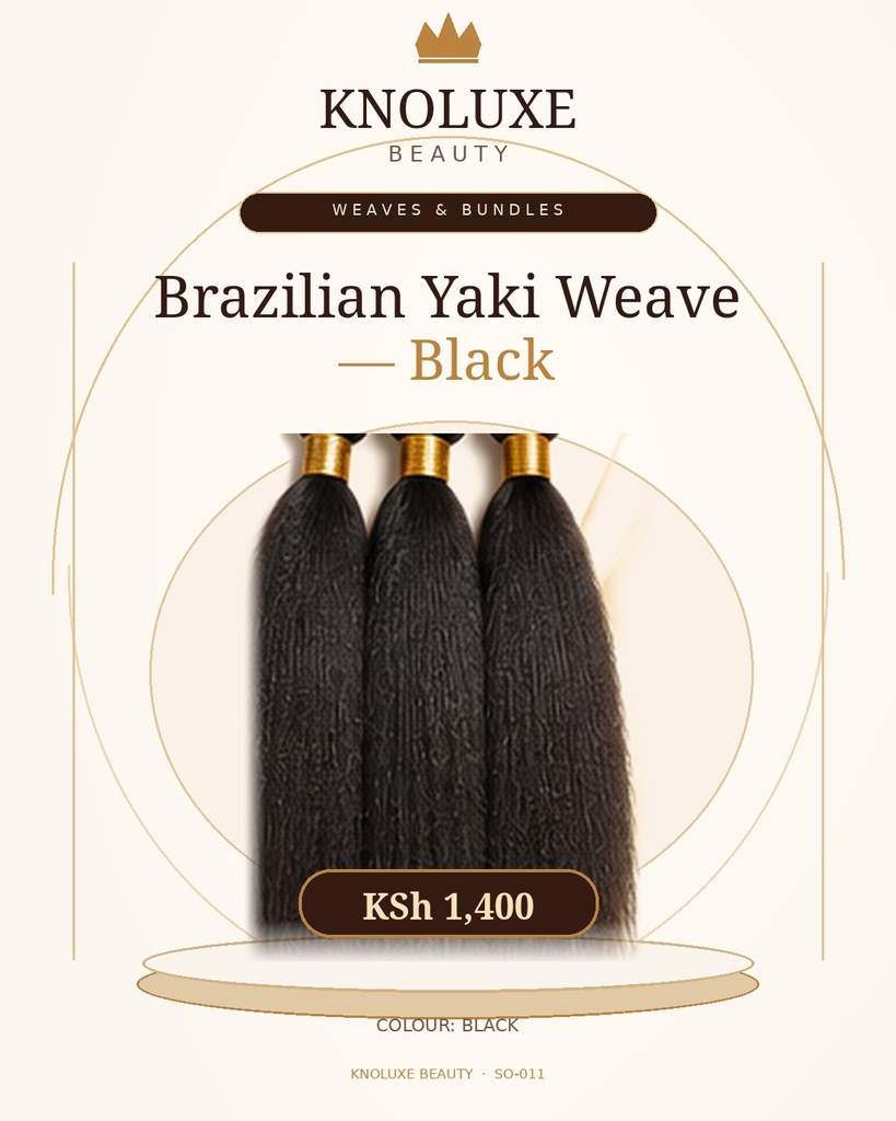 Brazilian Yaki Weave — Black