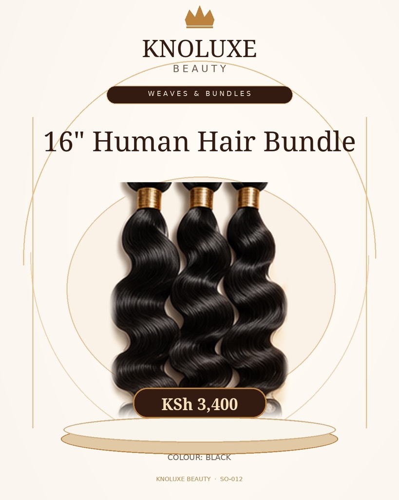 16" Human Hair Bundle