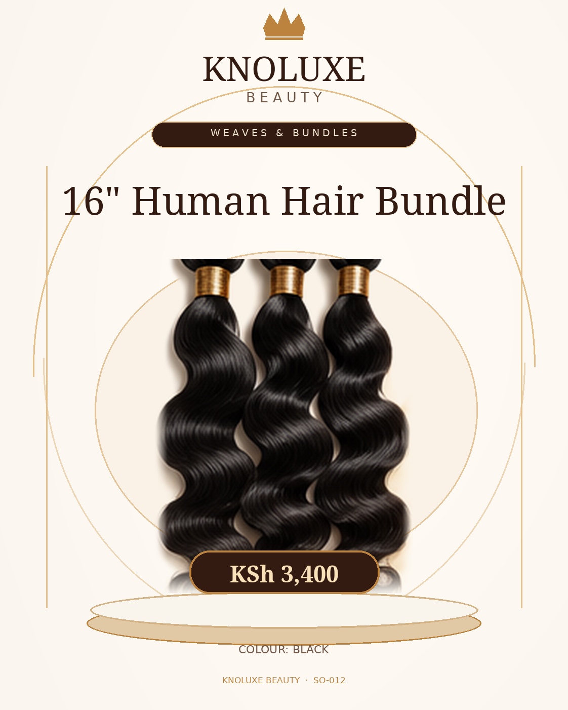 16" Human Hair Bundle