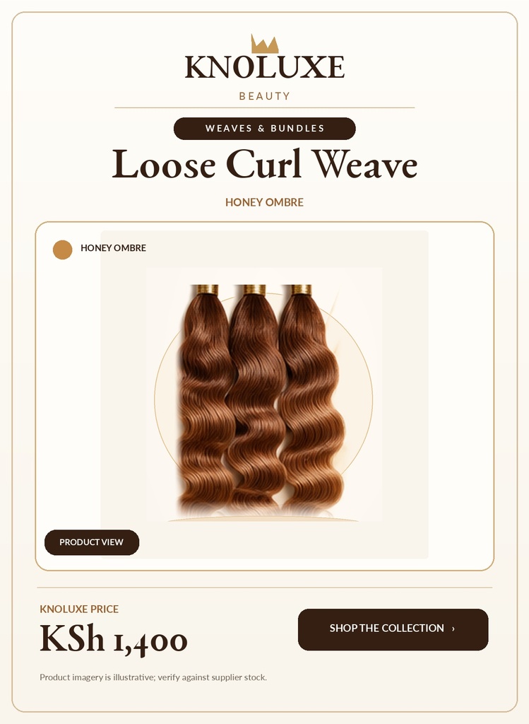 Loose Curl Weave — Honey