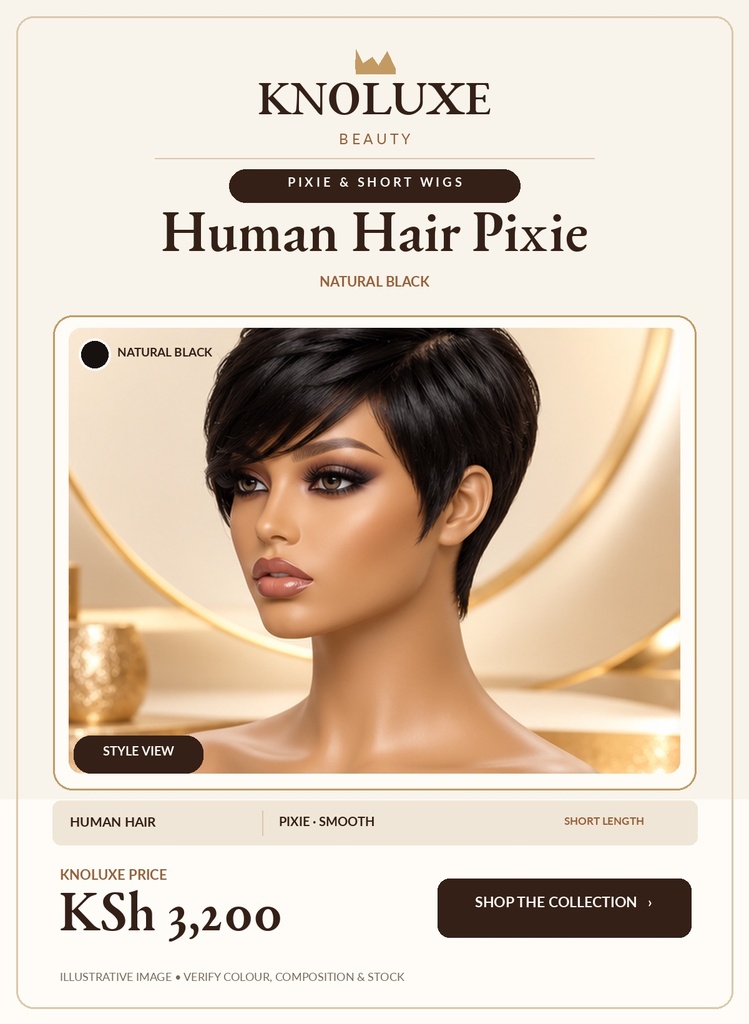 Human Hair Pixie
