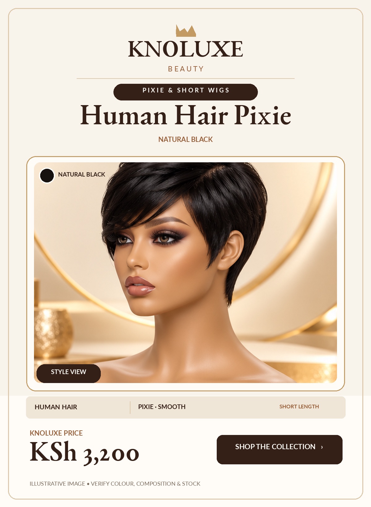 Human Hair Pixie