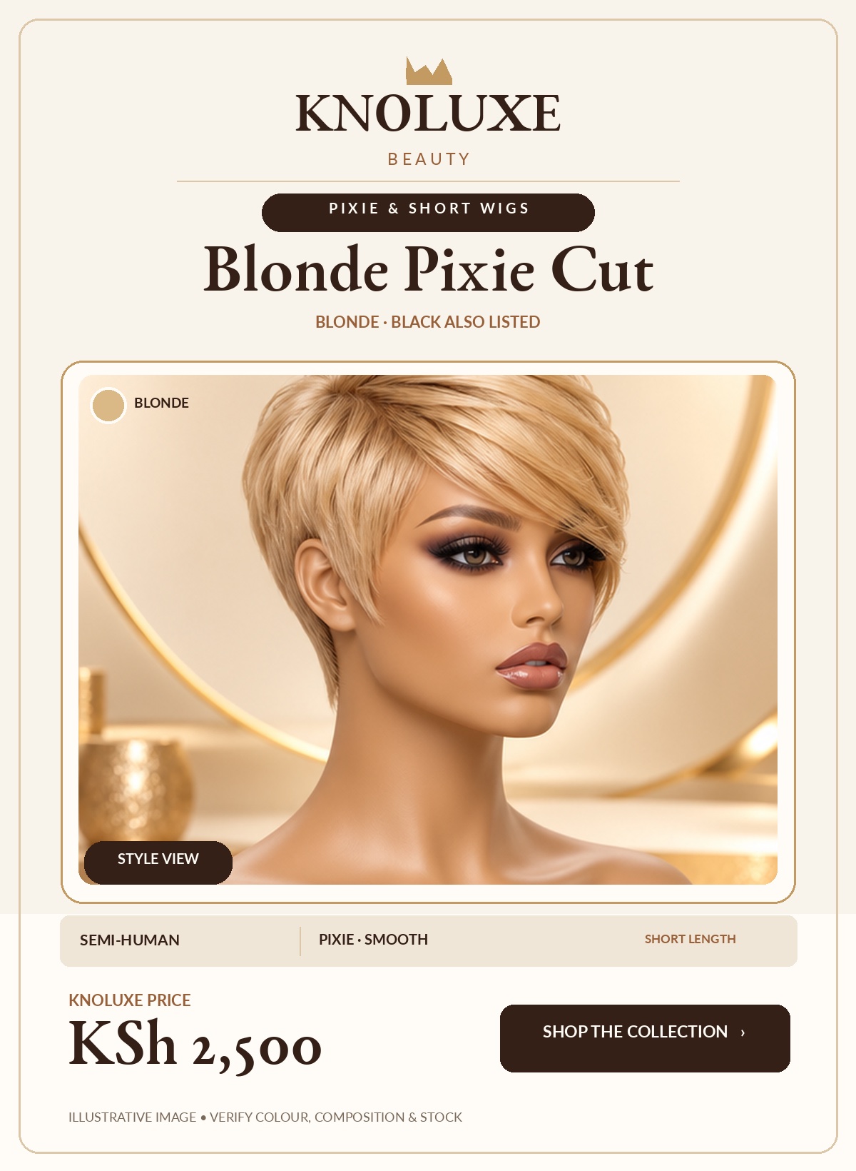 Blonde Pixie Cut