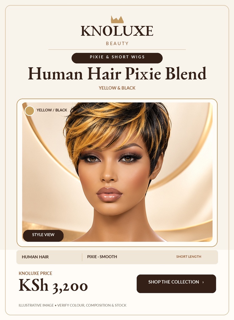 Human Hair Pixie Blend