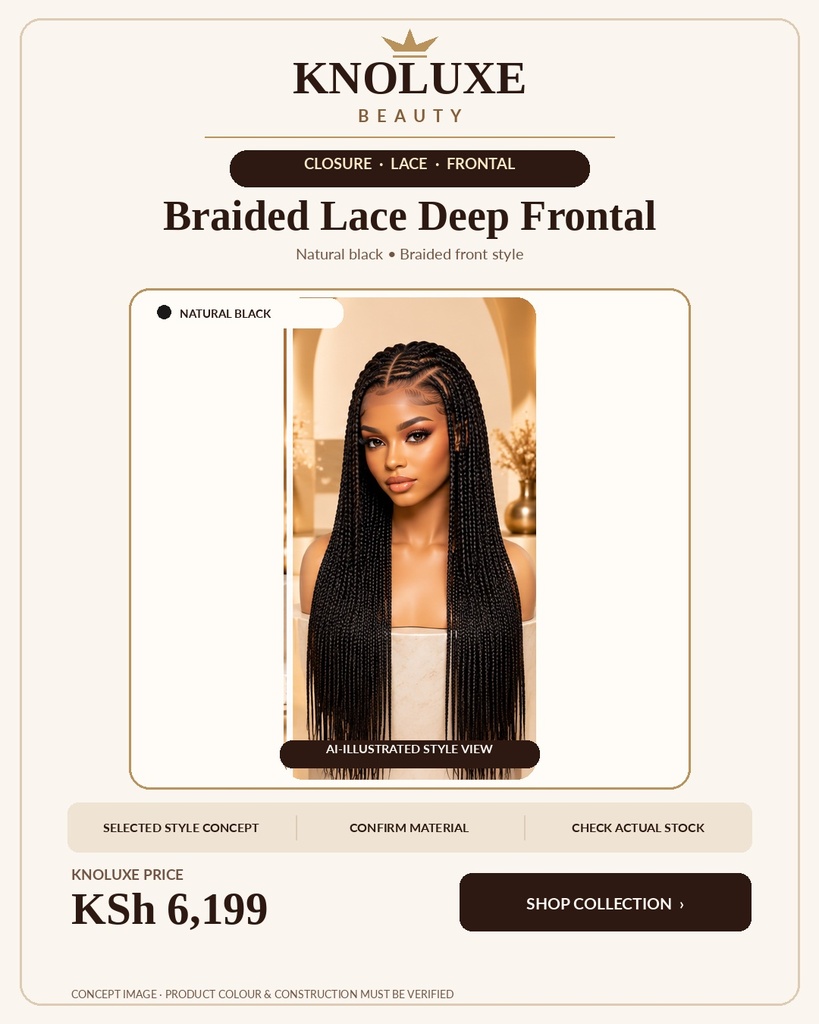 Braided Lace Deep Frontal