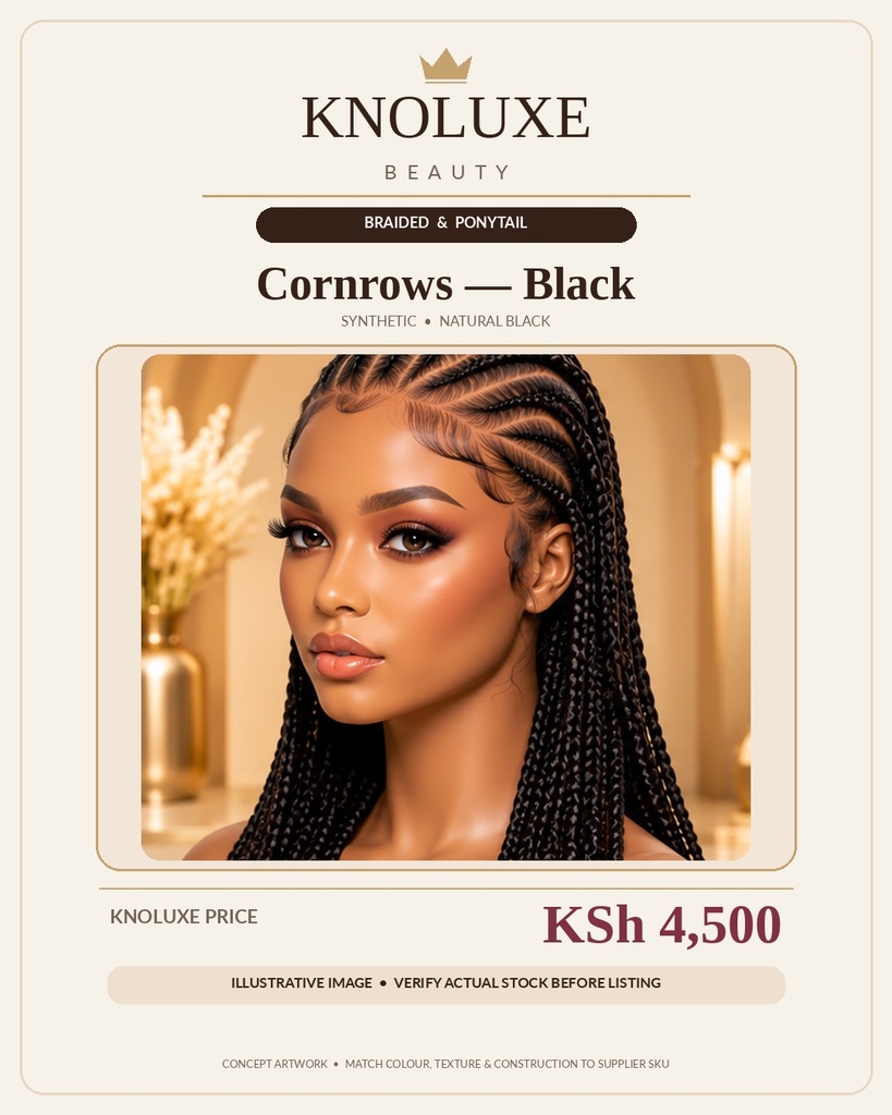 Cornrows — Black