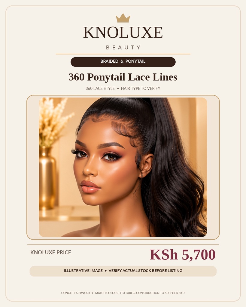 360 Ponytail Lace Lines